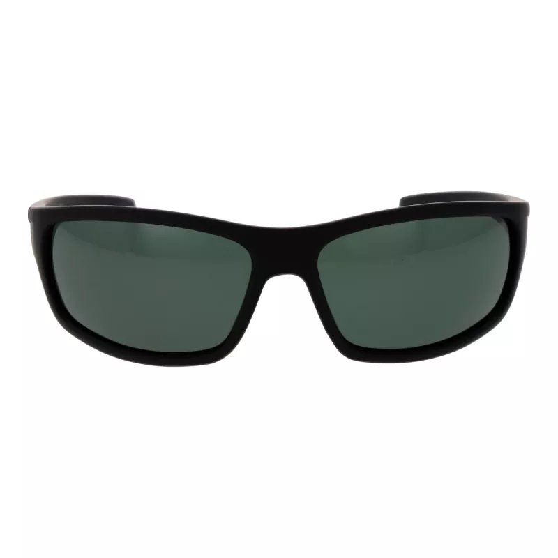 Óculos de sol de homem POLAROID P8411-639CARC retangulares polarizados - armação preta lentes cinzentas 63mm