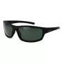 Óculos de sol de homem POLAROID P8411-639CARC retangulares polarizados - armação preta lentes cinzentas 63mm