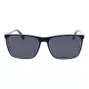 Óculos de sol retangulares de homem Polaroid PLD 4180/S - armação preta lentes polarizadas cinzentas/verdes 58 mm