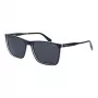 Óculos de sol retangulares de homem Polaroid PLD 4180/S - armação preta lentes polarizadas cinzentas/verdes 58 mm