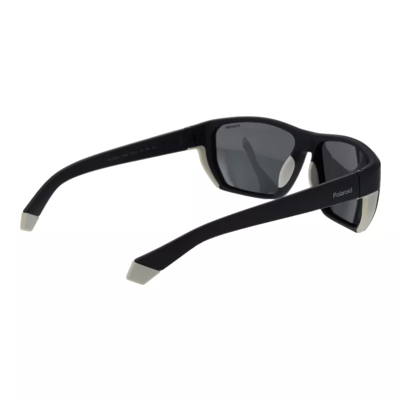 Óculos de sol de homem Polaroid PLD 7057/S polarizados - armação preta lentes cinzentas 60mm