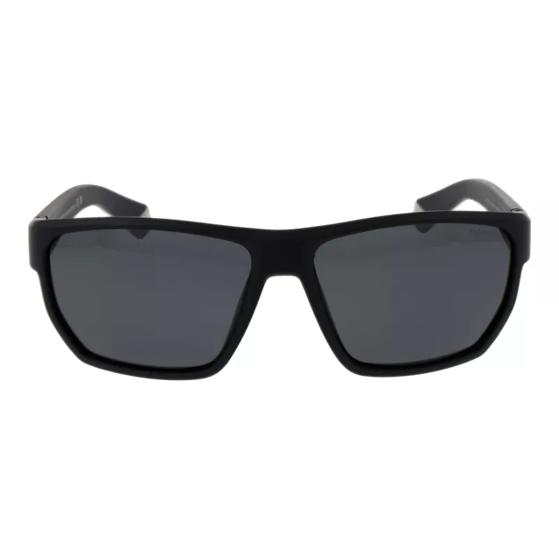 Óculos de sol de homem Polaroid PLD 7057/S polarizados - armação preta lentes cinzentas 60mm