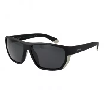 Óculos de sol de homem Polaroid PLD 7057/S polarizados - armação preta lentes cinzentas 60mm