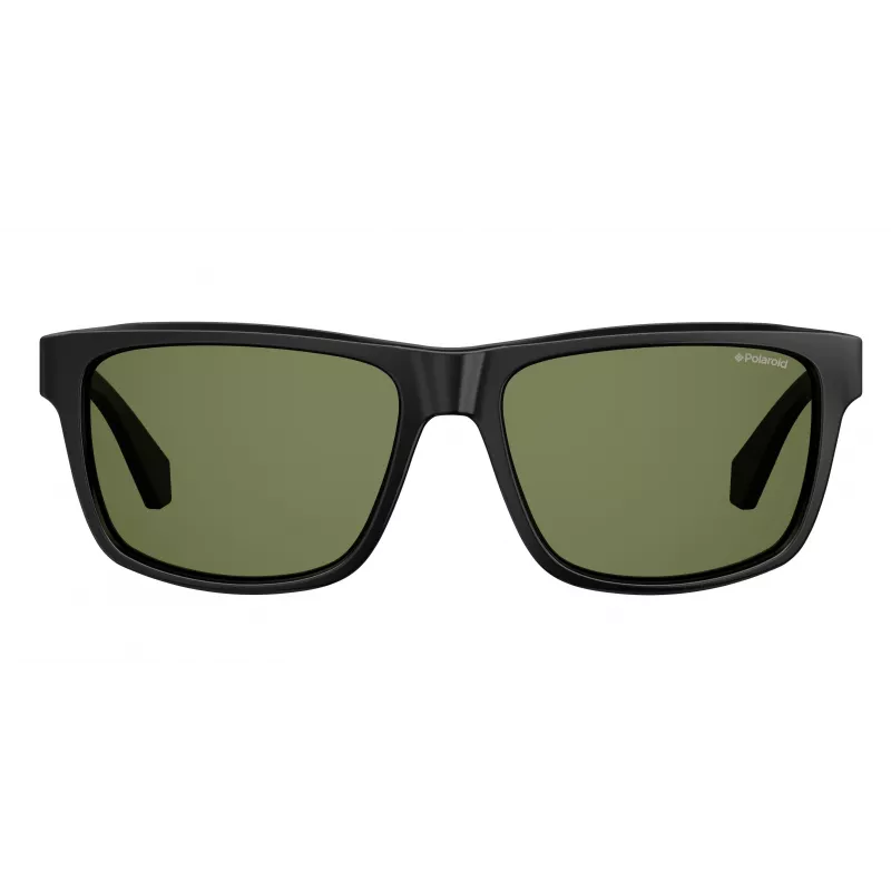 Óculos de sol de homem POLAROID PLD2058S003M9 retangulares - armação preta, lentes cinzentas polarizadas, proteção UV400