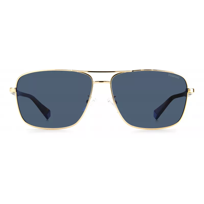 Óculos de sol POLAROID PLD2119GSJ5GC homem aviador - armação dourada, lentes verdes polarizadas