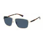 Óculos de sol POLAROID PLD2119GSJ5GC homem aviador - armação dourada, lentes verdes polarizadas
