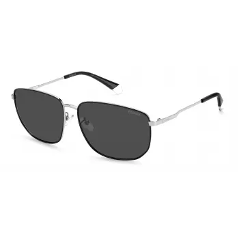 Óculos de sol de homem POLAROID PLD2120GS84JM retangulares Havana com lentes castanhas polarizadas