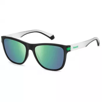 Óculos de sol retangulares unissexo POLAROID PLD2138S3OL - Armação Havana, lentes castanhas polarizadas