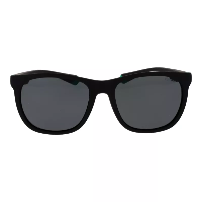 Óculos de sol unissexo POLAROID PLD2140S543OL quadrados - armação de acetato Havana, lentes de policarbonato verdes polarizadas, proteção UV400