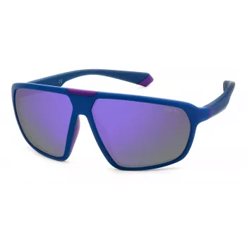 Óculos de sol unissexo POLAROID PLD2142S802 Armação Havana Lentes cinzentas polarizadas 61 mm