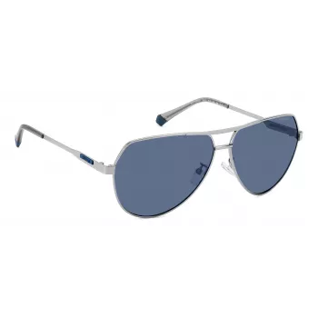 Óculos de sol de homem POLAROID PLD2145GSX6LB - armação preta, lentes polarizadas cinzentas, UV400