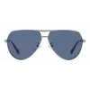 Óculos de sol de homem POLAROID PLD2145GSX6LB - armação preta, lentes polarizadas cinzentas, UV400