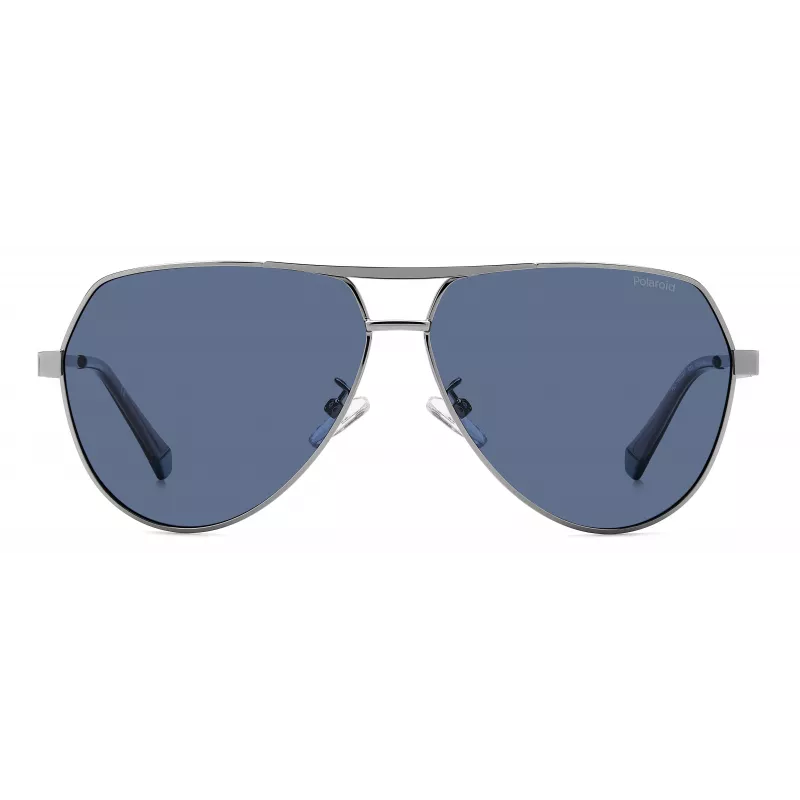 Óculos de sol de homem POLAROID PLD2145GSX6LB - armação preta, lentes polarizadas cinzentas, UV400