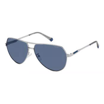 Óculos de sol de homem POLAROID PLD2145GSX6LB - armação preta, lentes polarizadas cinzentas, UV400