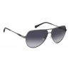 Óculos de sol de homem POLAROID PLD2145GSXKJ1 armação quadrada preta lentes cinzentas polarizadas 62 mm