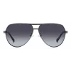 Óculos de sol de homem POLAROID PLD2145GSXKJ1 armação quadrada preta lentes cinzentas polarizadas 62 mm