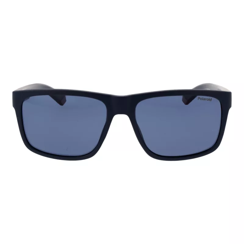 Óculos de sol retangulares polarizados de homem POLAROID PLD2149S57PJP - Armação preta, lentes cinzentas 57 mm