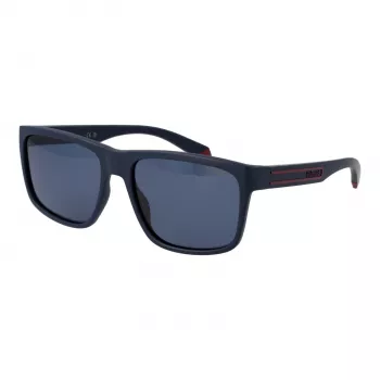 Óculos de sol retangulares polarizados de homem POLAROID PLD2149S57PJP - Armação preta, lentes cinzentas 57 mm