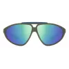 Óculos de sol unissexo POLAROID PLD2151/S Havana com armação verde e lentes polarizadas 62mm