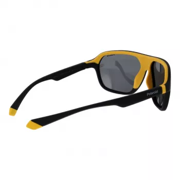 Óculos de sol retangulares unissexo Polaroid PLD2152S58PGC - armação cinzenta, lentes cinzentas polarizadas, UV400