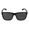 Óculos de sol de homem Polaroid PLD2155S57003 retangulares - armação preta, lentes cinzentas polarizadas