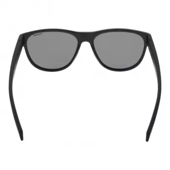 Óculos de sol unissexo Polaroid PLD2156S56003 retangulares - armação preta, lentes TAC cinzentas polarizadas, proteção UV400