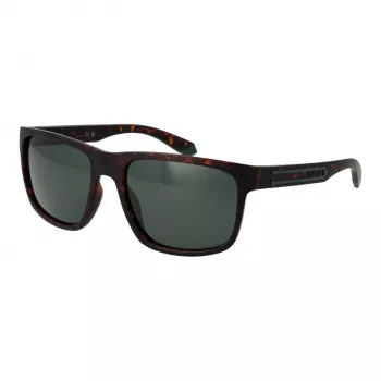Óculos de sol Polaroid PLD2157S57HGC homem retangulares - armação Havana, lentes verdes polarizadas