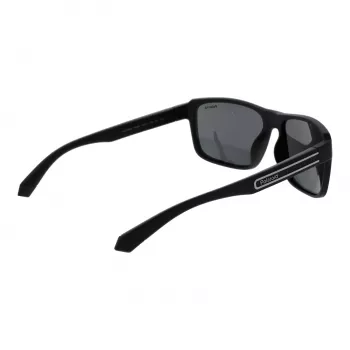 Óculos de sol polarizados retangulares de homem POLAROID PLD2158S58807, armação preta, lentes cinzentas, 58mm