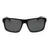Óculos de sol polarizados retangulares de homem POLAROID PLD2158S58807, armação preta, lentes cinzentas, 58mm