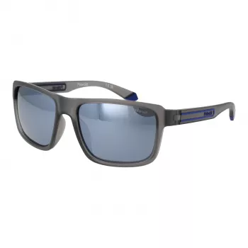 Óculos de sol polarizados para homem POLAROID PLD2158S58RIW - armação preta, lentes cinzentas, 58 mm
