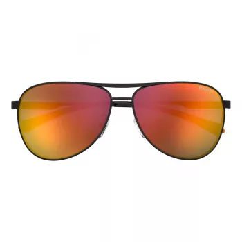 Óculos de sol de homem POLAROID PLD2160GSX807 polarizados - armação preta lentes cinzentas 62mm