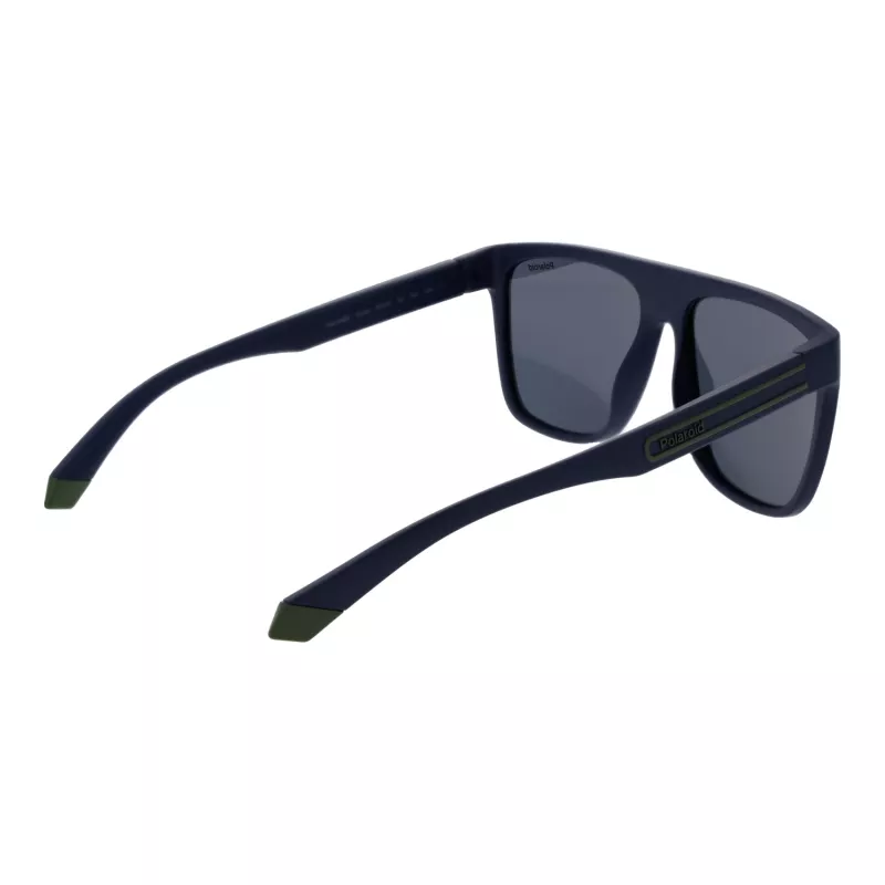 Óculos de sol de homem Polaroid PLD2162S56FLL retangulares - armação Havana lentes verdes polarizadas