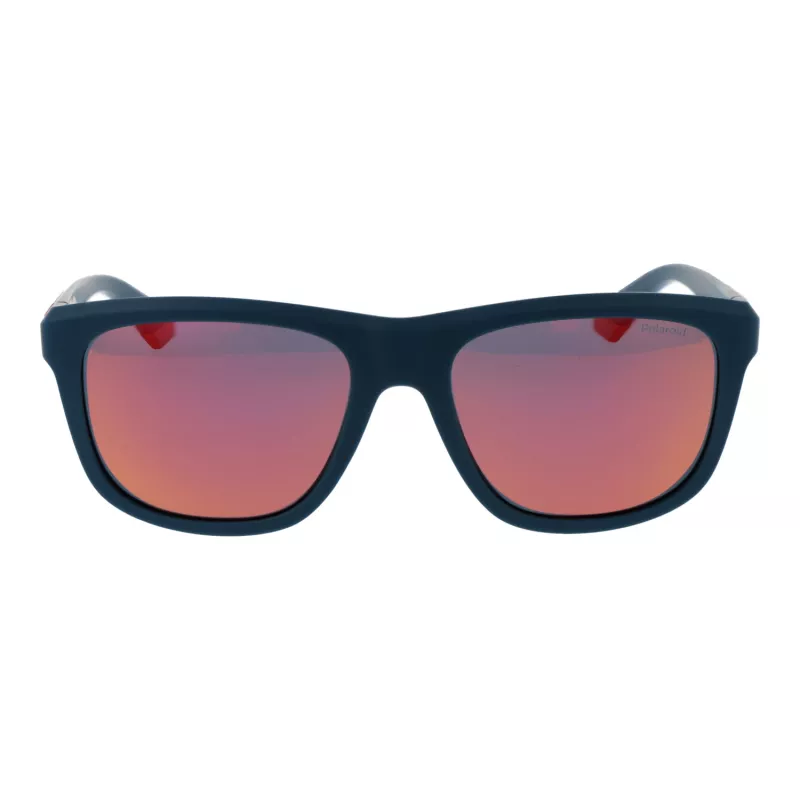 Óculos de sol quadrados unissexo POLAROID PLD2163S545BF - armação em propionato Havana - lentes em policarbonato castanhas polarizadas - 54/18/145 mm