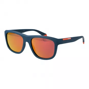 Óculos de sol quadrados unissexo POLAROID PLD2163S545BF - armação em propionato Havana - lentes em policarbonato castanhas polarizadas - 54/18/145 mm
