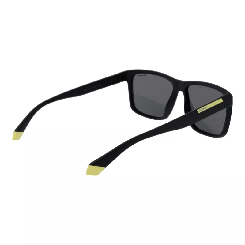 Óculos de sol retangulares polarizados de homem POLAROID PLD2164S58003 - preto/cinzento 58 mm