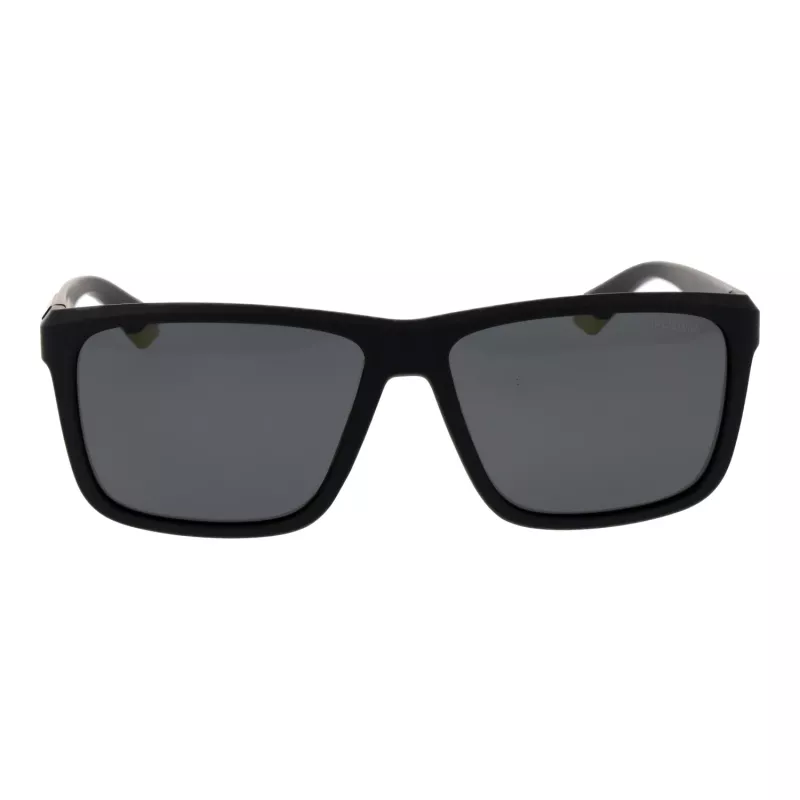 Óculos de sol retangulares polarizados de homem POLAROID PLD2164S58003 - preto/cinzento 58 mm