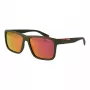 Óculos de sol retangulares Polaroid PLD2164S58TBO para homem - armação Havana, lentes polarizadas verdes 58 mm