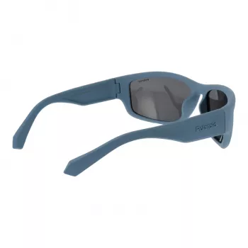 Óculos de sol de homem POLAROID PLD2166S62FLL retangulares - armação preta lentes cinzentas polarizadas 62/17/130 mm