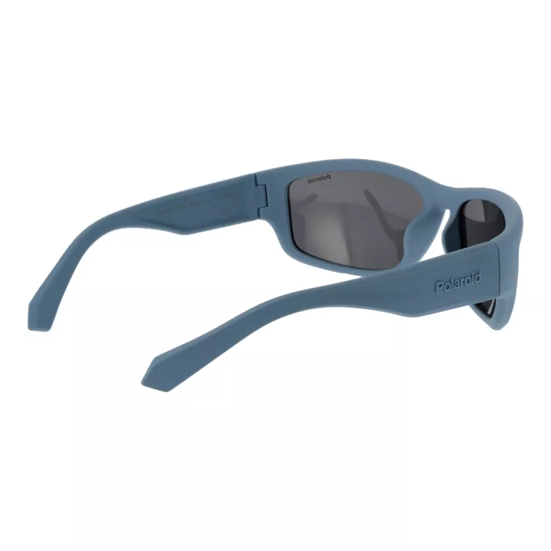 Óculos de sol de homem POLAROID PLD2166S62FLL retangulares - armação preta lentes cinzentas polarizadas 62/17/130 mm