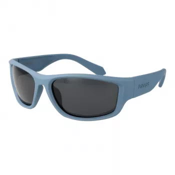 Óculos de sol de homem POLAROID PLD2166S62FLL retangulares - armação preta lentes cinzentas polarizadas 62/17/130 mm