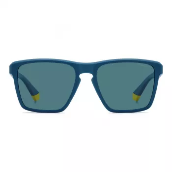 Óculos de sol quadrados de homem Polaroid PLD2167S2FN - Armação preta, lentes cinzentas polarizadas