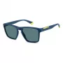 Óculos de sol quadrados de homem Polaroid PLD2167S2FN - Armação preta, lentes cinzentas polarizadas