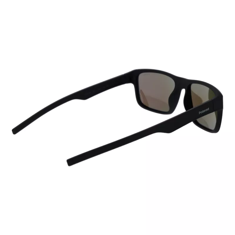 Polaroid PLD3018S55DL5 Óculos de sol retangulares para homem - Armação Havana Lentes castanhas 55/18/142 mm