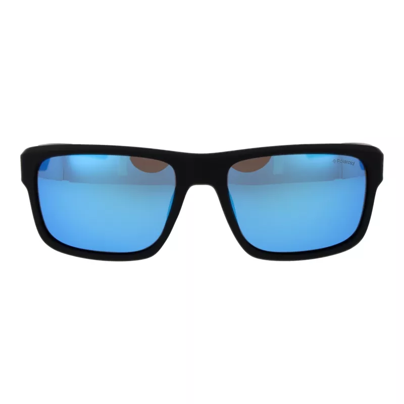 Polaroid PLD3018S55DL5 Óculos de sol retangulares para homem - Armação Havana Lentes castanhas 55/18/142 mm