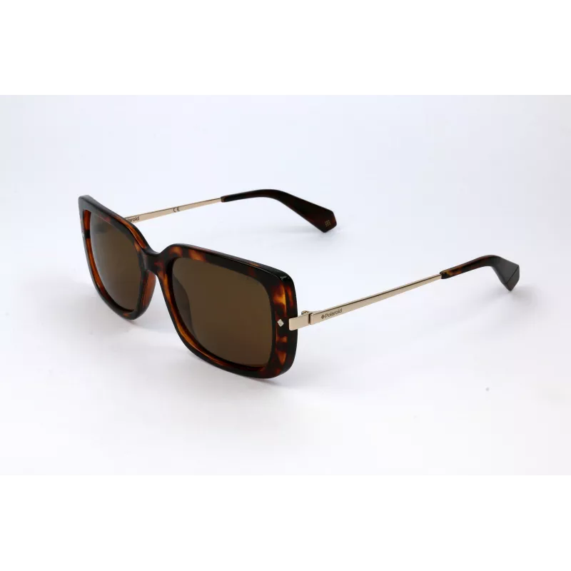 Óculos de sol Polaroid PLD4075-S-86 mulher quadrados Havana castanho polarizados