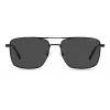 Óculos de sol de homem POLAROID PLD4134SX807M polarizados - armação preta lentes cinzentas 57mm