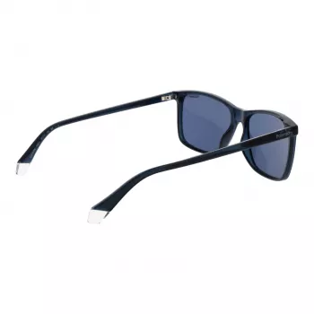 Óculos de sol retangulares polarizados de homem Polaroid PLD4137/S - preto/cinzento 58mm