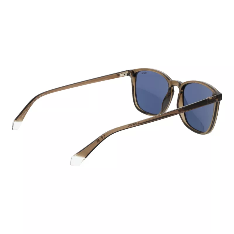 Polaroid PLD4139/S Óculos de sol retangulares de homem - armação Havana, lentes polarizadas verdes, 54mm