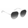 Óculos de sol Polaroid PLD4140GSX010 mulher retangulares - armação preta lentes cinzentas polarizadas 59 mm