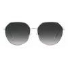 Óculos de sol Polaroid PLD4140GSX010 mulher retangulares - armação preta lentes cinzentas polarizadas 59 mm